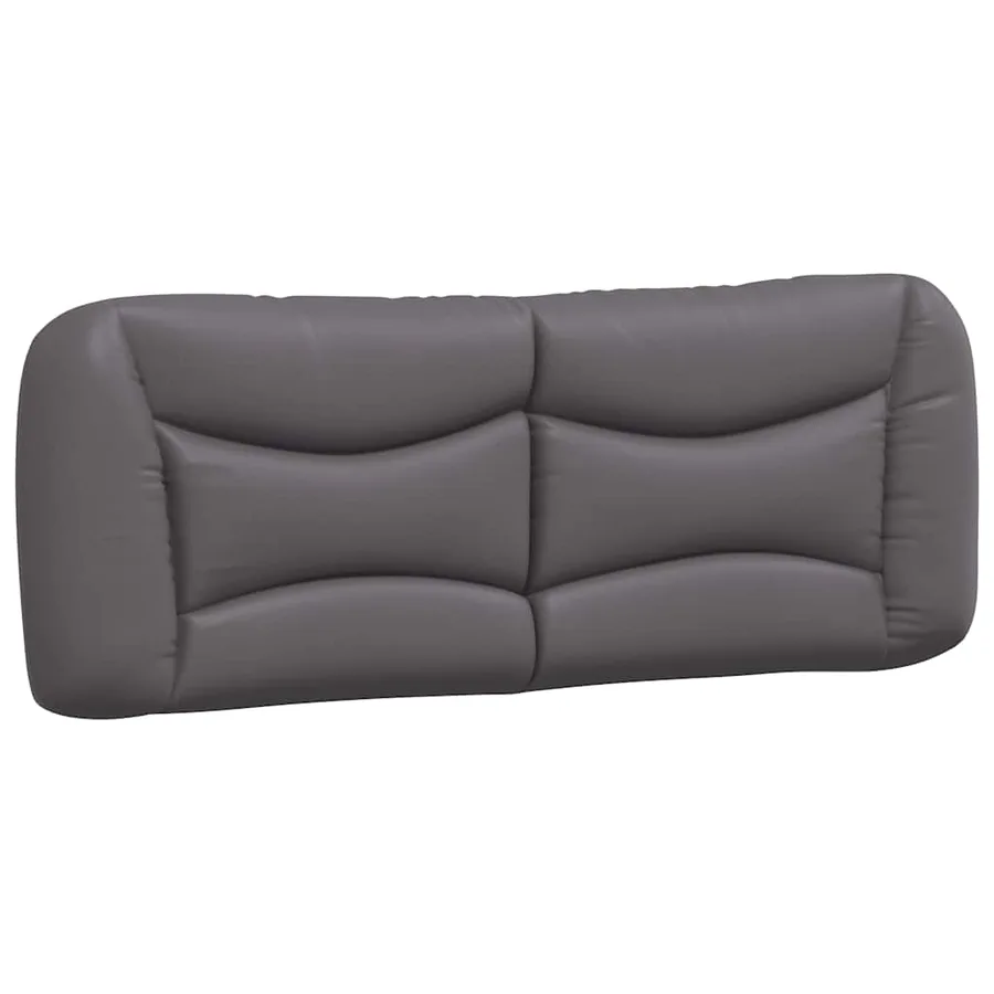 Cadre de lit sans matelas Hvar gris 120x200 cm similicuir - 8
