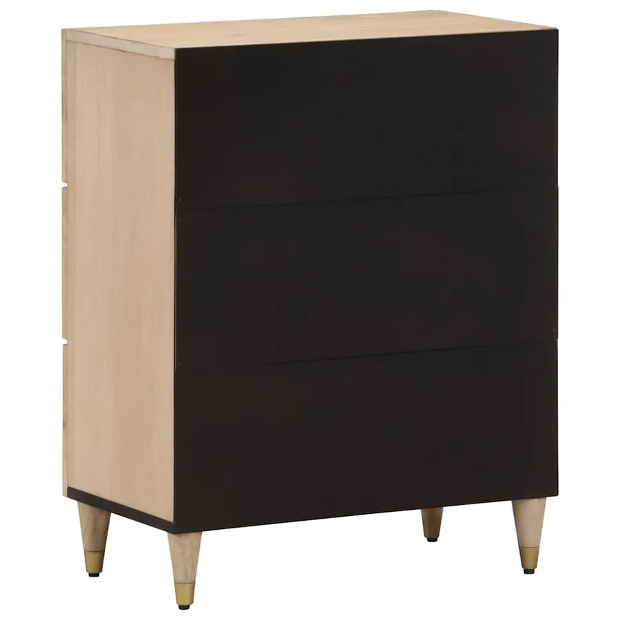Armoire latérale 60x33x75 cm bois massif de manguier - 5