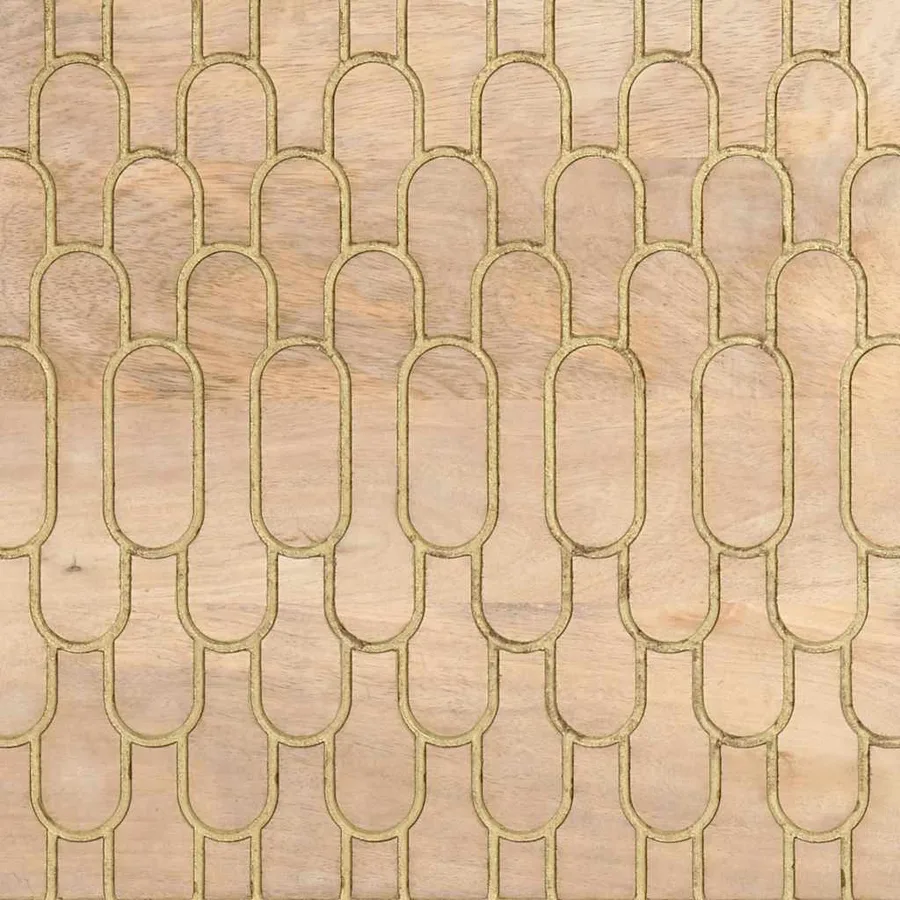 Meuble TV 100x33x46 cm bois massif de manguier - 10