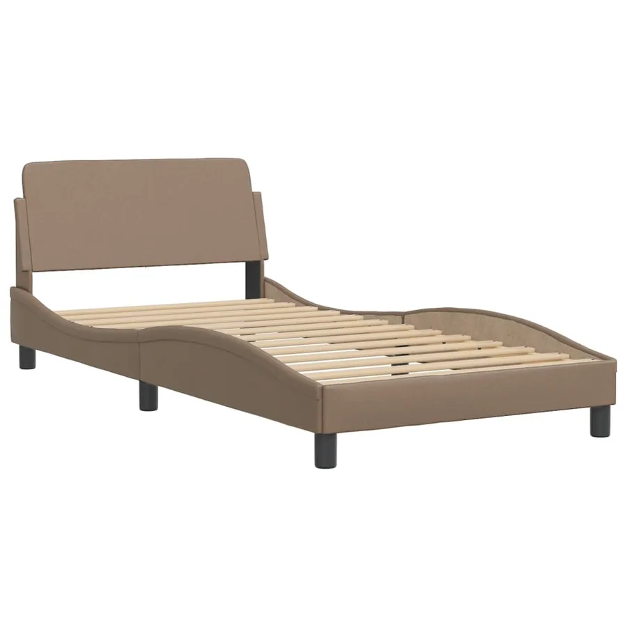 Lit avec matelas Hvar cappuccino 100x200 cm similicuir - 4