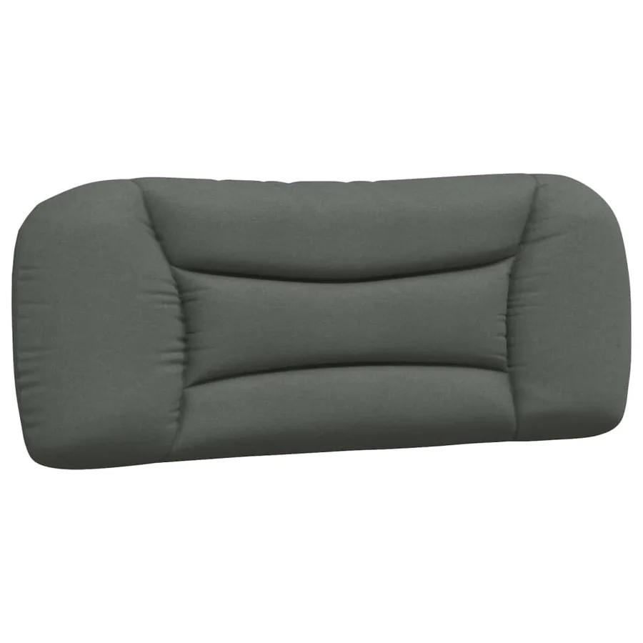 Cadre de lit avec LED sans matelas Hvar gris foncé 100x200 cm tissu - 10