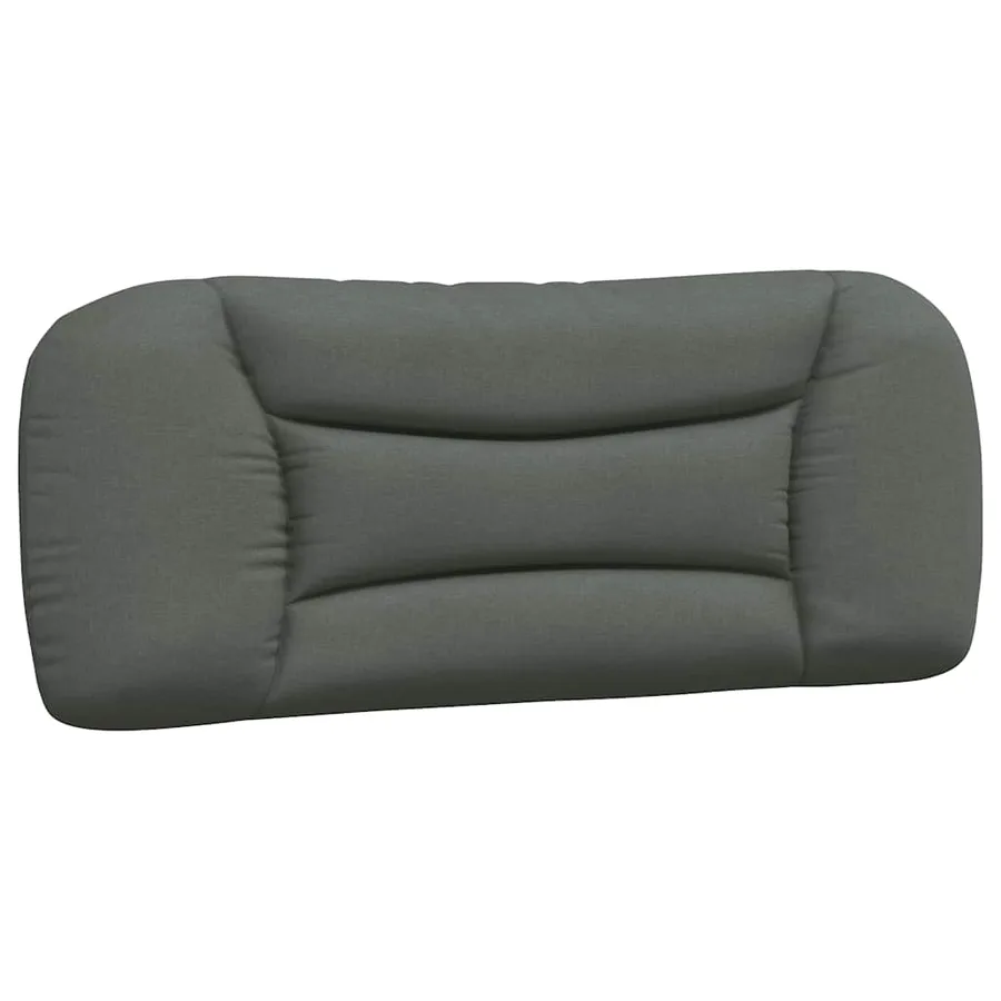 Cadre de lit sans matelas Hvar gris foncé 100x200 cm tissu - 8