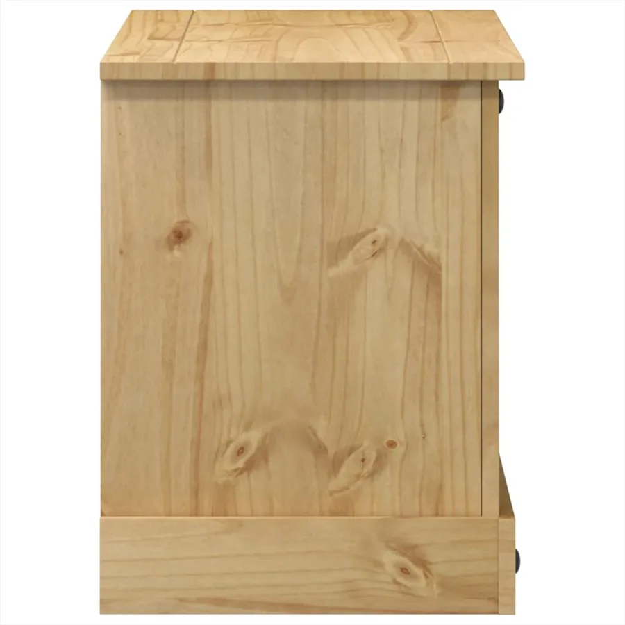 Meuble TV Corona 100x40x52 cm bois de pin massif - 5