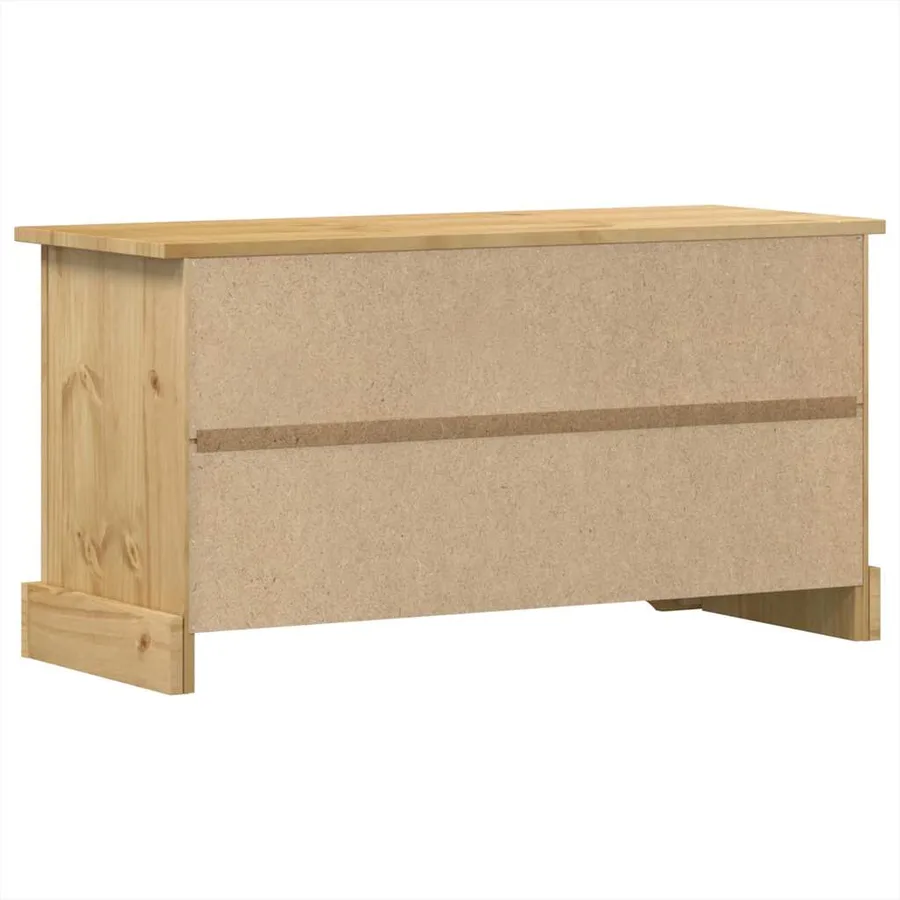 Meuble TV Corona 100x40x52 cm bois de pin massif - 6