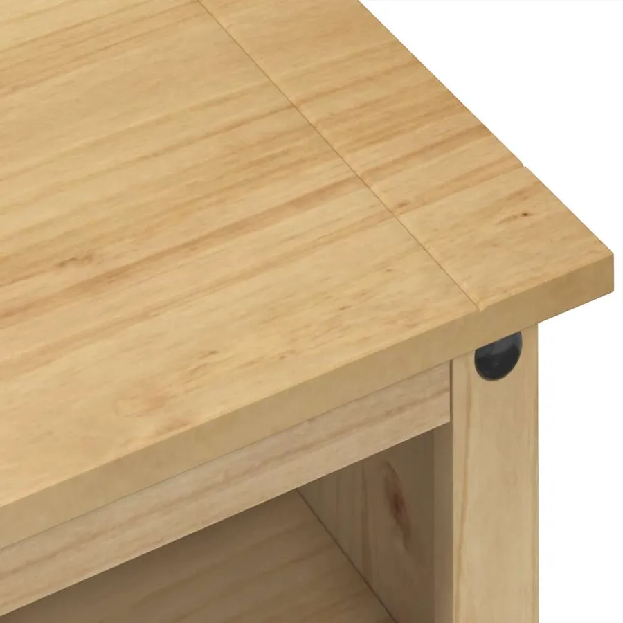 Meuble TV Corona 100x40x52 cm bois de pin massif - 7