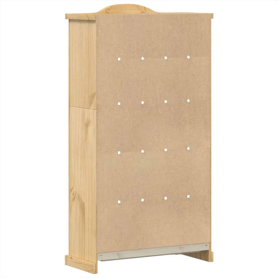 Vitrine en verre Corona 99x43x187 cm bois massif de pin - 6