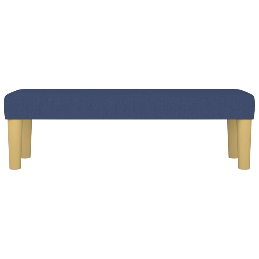 Banc Bleu 100x30x30 cm Tissu - 3