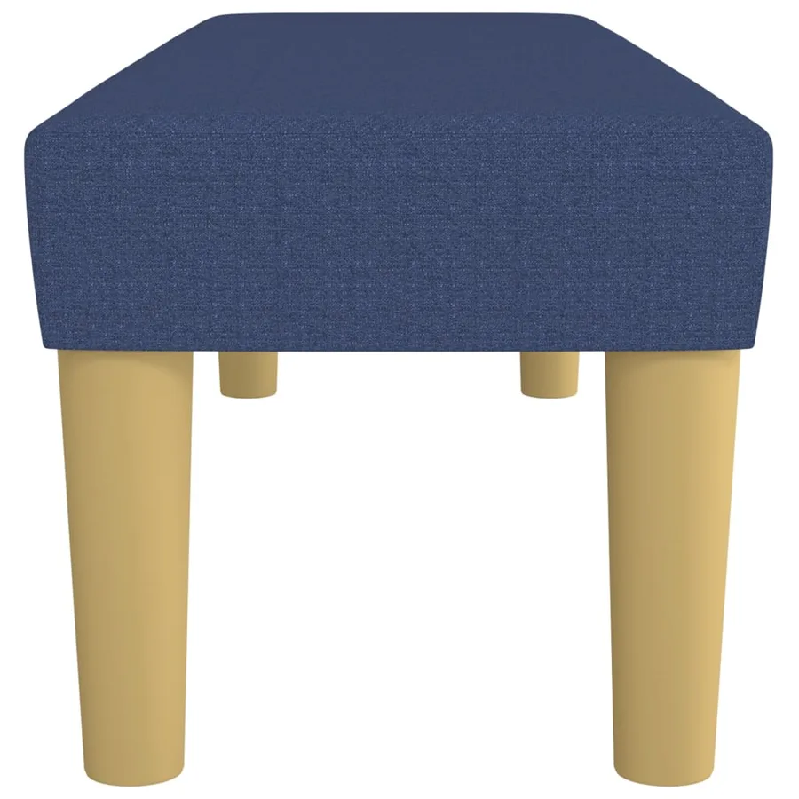 Banc Bleu 100x30x30 cm Tissu - 4