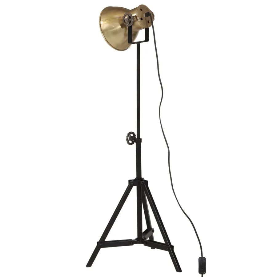 Lampadaire 25 W laiton antique 35x35x65/95 cm E27 - 5