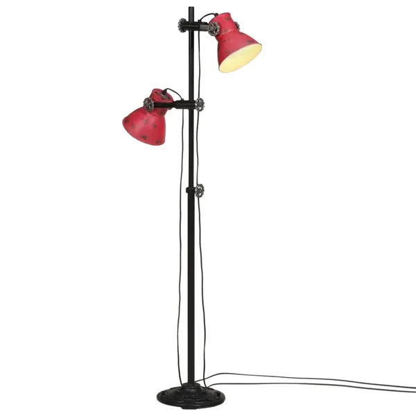 Lampadaire 25 W rouge délavé 25x25x90/160 cm E27