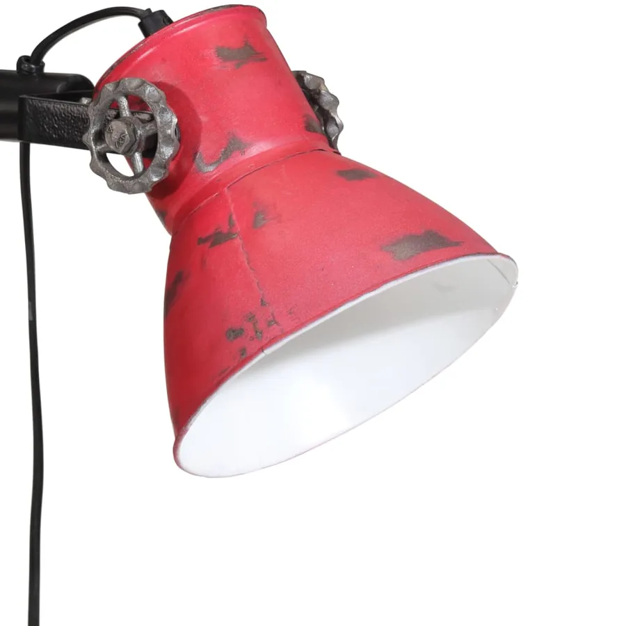 Lampadaire 25 W rouge délavé 25x25x90/160 cm E27 - 5
