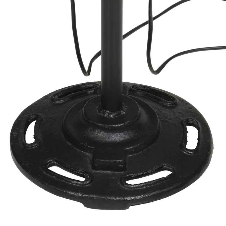 Lampadaire 25 W rouge délavé 25x25x90/160 cm E27 - 7