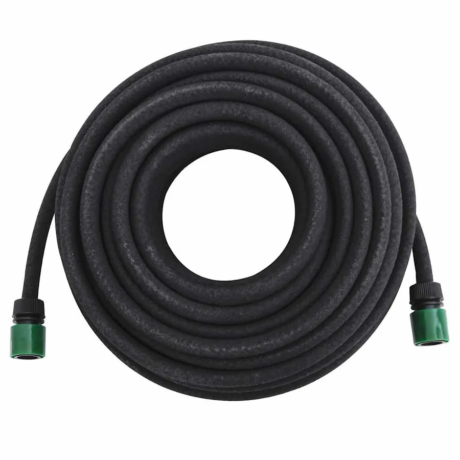Tuyau d'arrosage de jardin noir 0,6" 25 m caoutchouc - 4