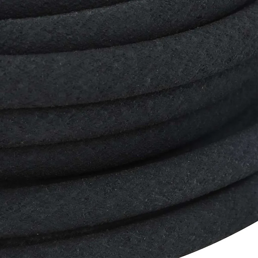 Tuyau d'arrosage de jardin noir 0,6" 25 m caoutchouc - 8