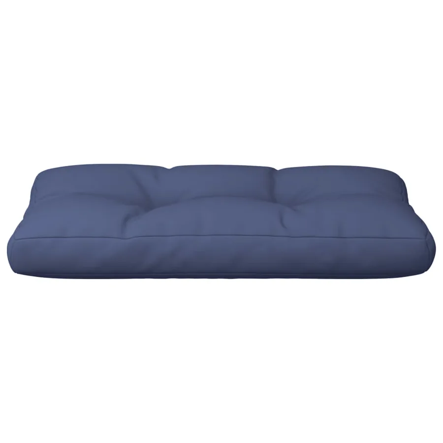 Coussin de palette bleu marine 80x40x12 cm tissu - 4