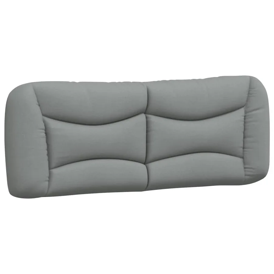 Lit avec matelas Hvar gris clair 140x190 cm tissu - 5