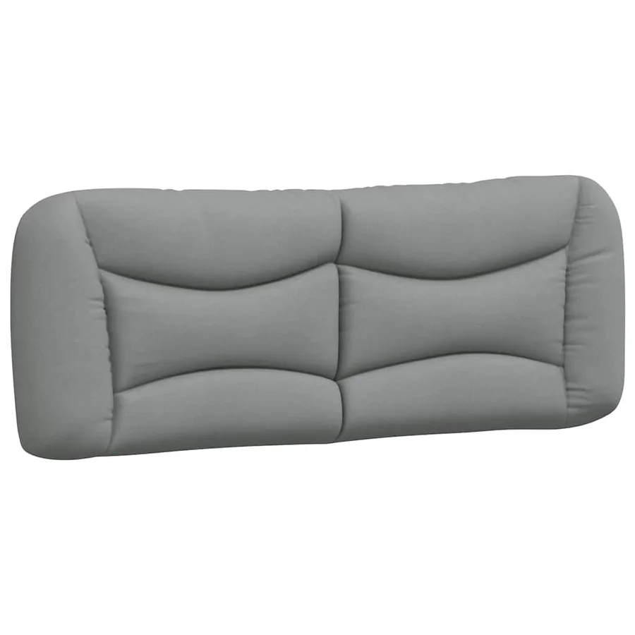Cadre de lit sans matelas Hvar gris clair 140x190 cm tissu - 8