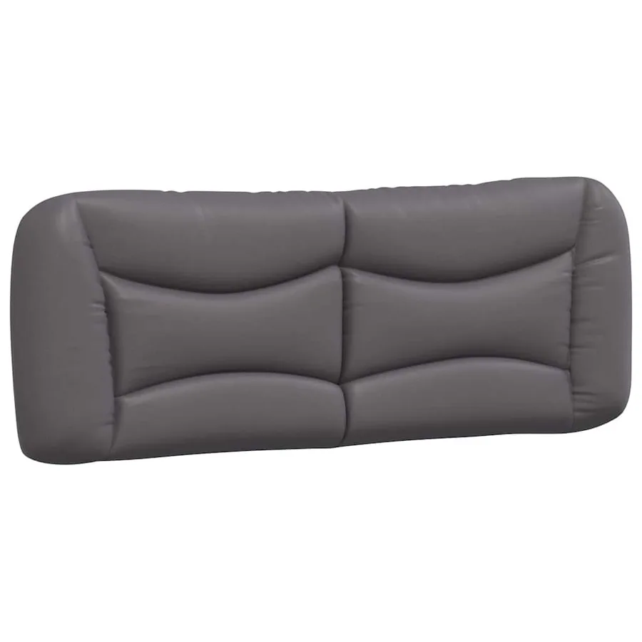 Cadre de lit sans matelas Hvar gris 140x190 cm similicuir - 8