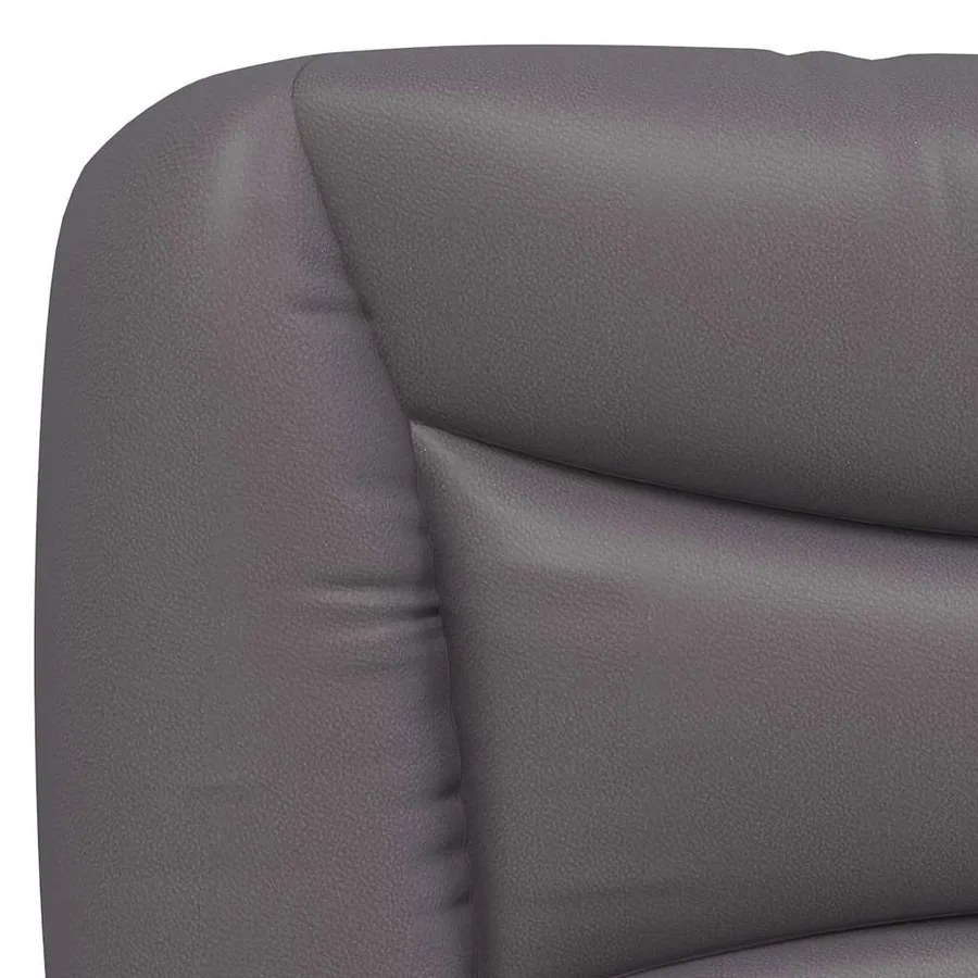 Cadre de lit sans matelas Hvar gris 140x190 cm similicuir - 9