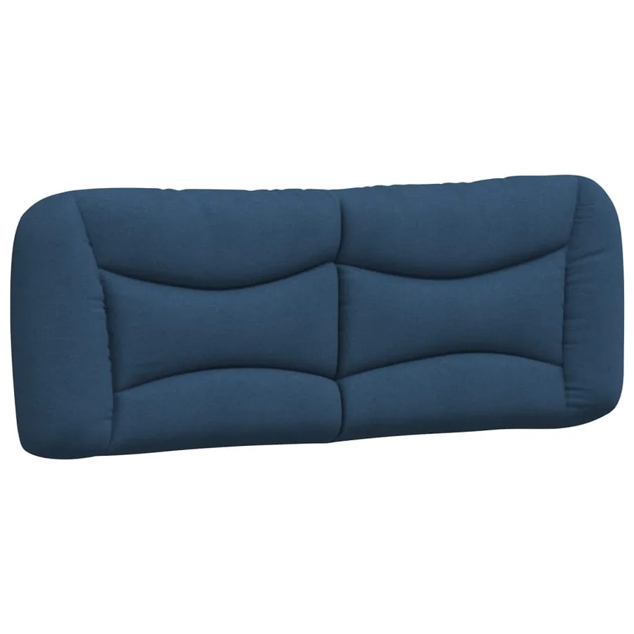 Lit avec matelas Hvar bleu 140x190 cm tissu - 5