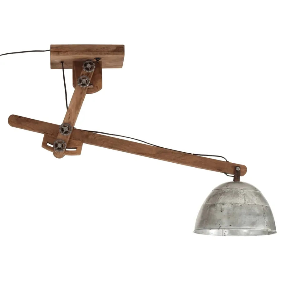 Plafonnier 25 W argent vintage 105x30x65-108cm E27 - 3