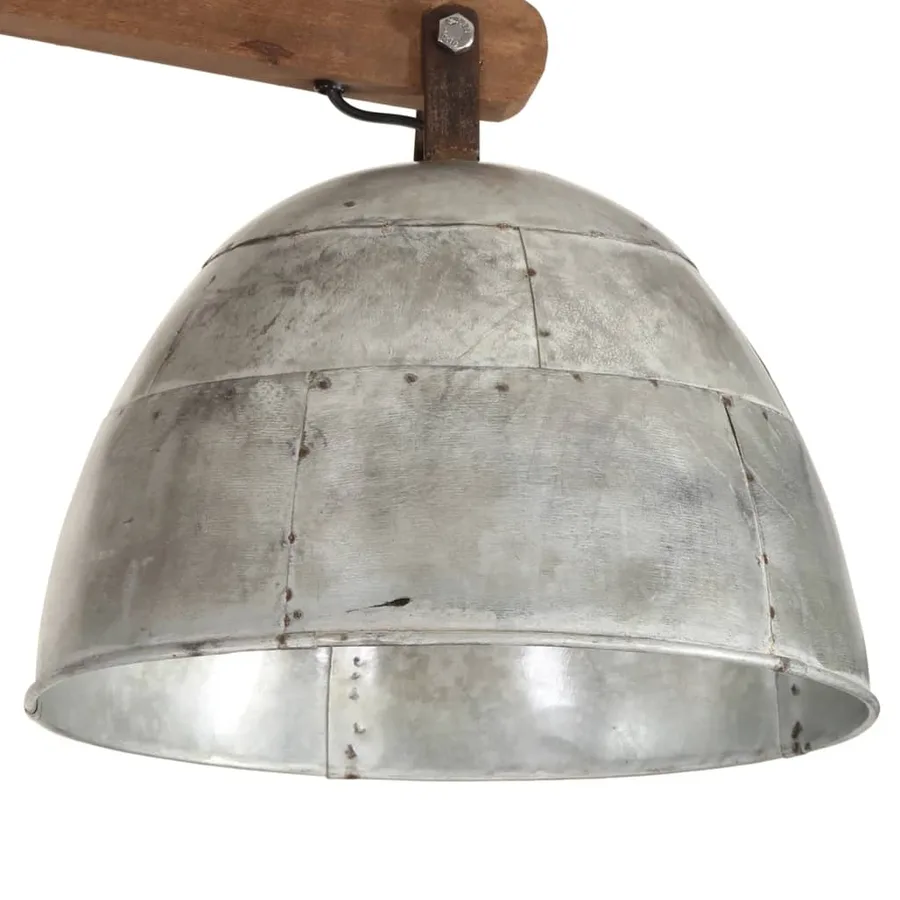 Plafonnier 25 W argent vintage 105x30x65-108cm E27 - 5