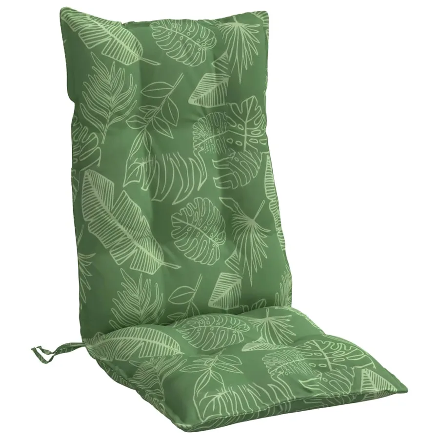 Coussins de chaise à dossier haut lot de 2 modèle de feuille - 5