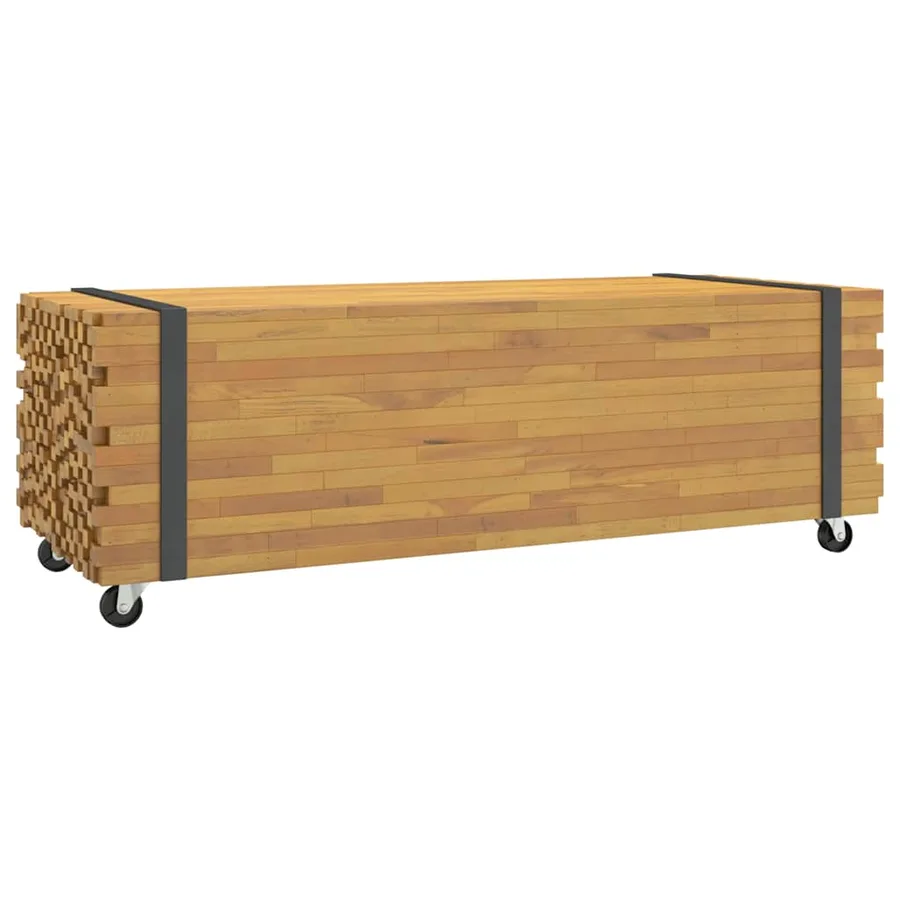 Table basse 110x45x35 cm bois massif de teck - 2