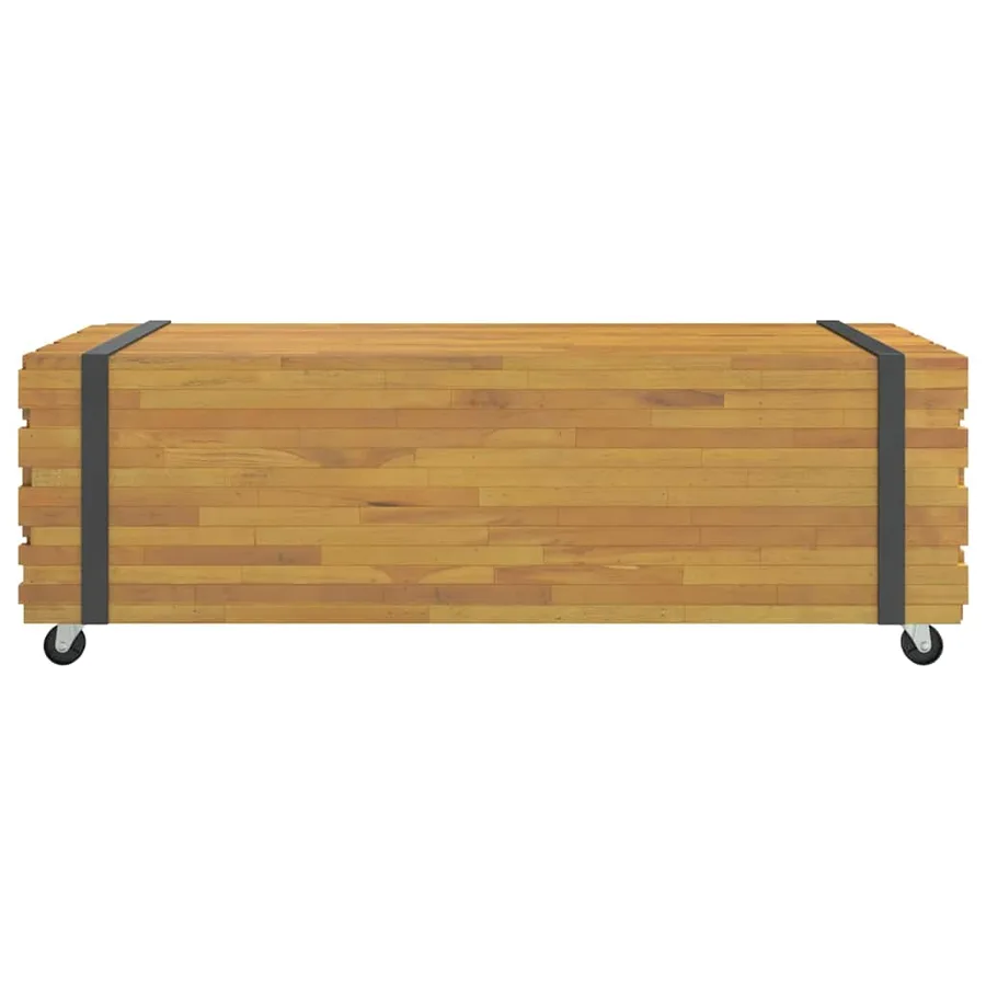 Table basse 110x45x35 cm bois massif de teck - 4