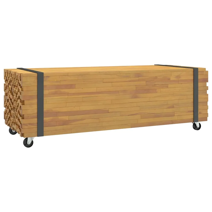 Table basse 110x45x35 cm bois massif de teck - 6
