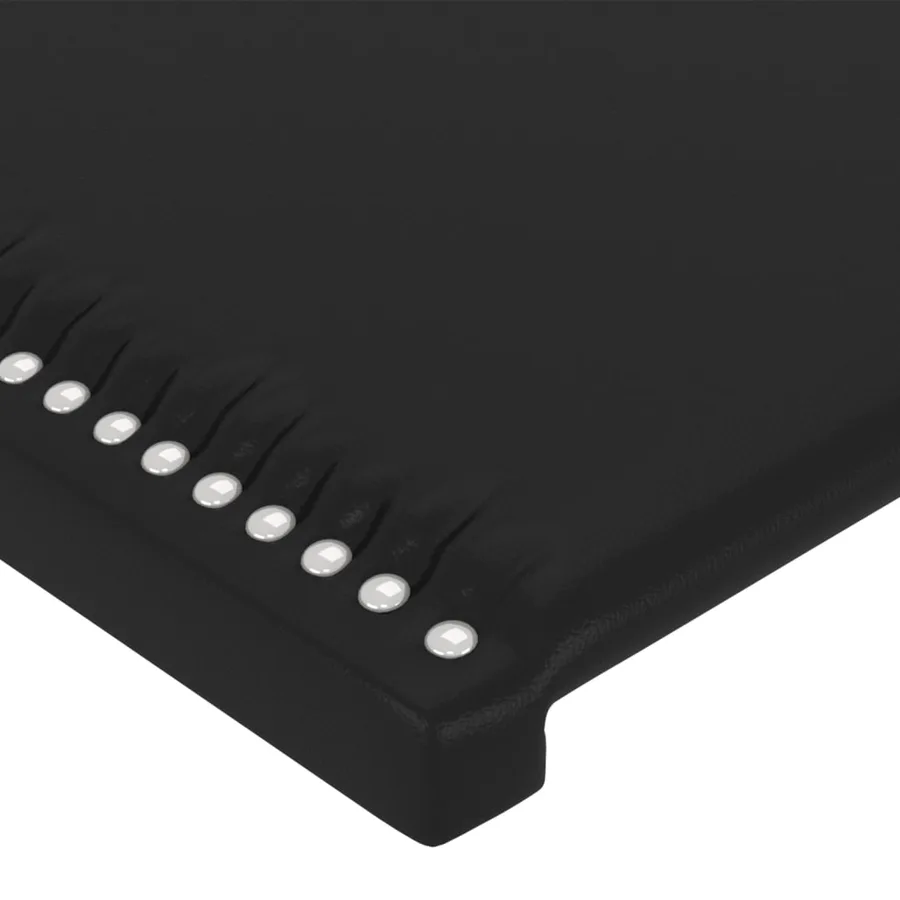 Cadre de lit sans matelas noir 90x200 cm similicuir - 10
