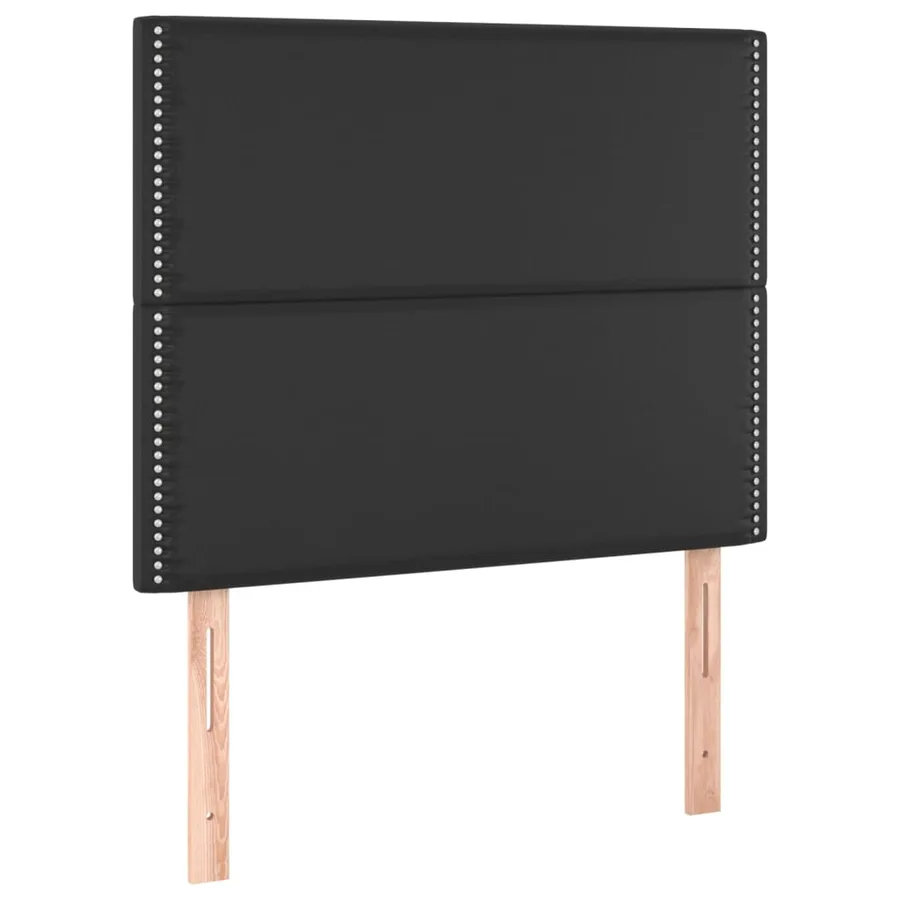 Cadre de lit sans matelas noir 90x200 cm similicuir - 9