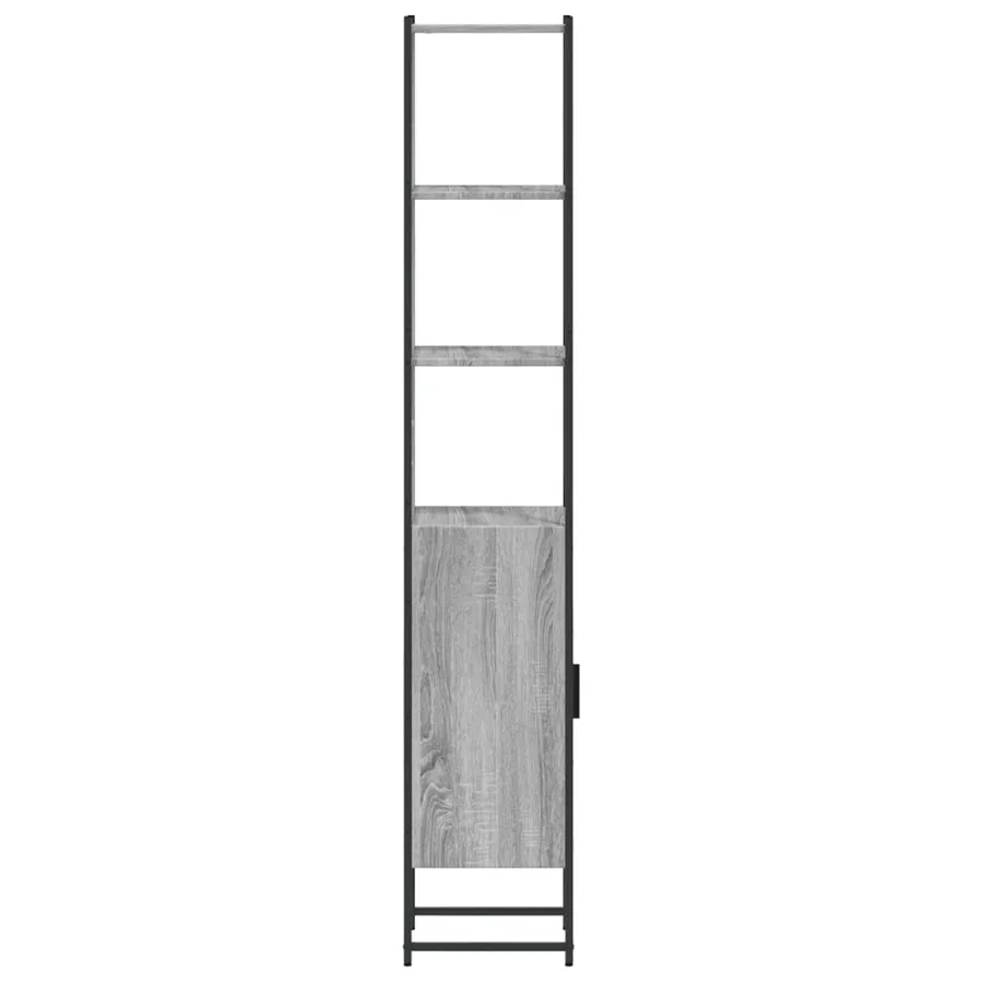 Armoire de salle de bain sonoma gris bois d'ingénierie - 7