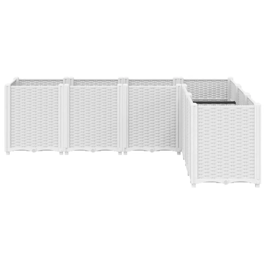 Jardinière blanc 160x120x53 cm polypropylène - 3