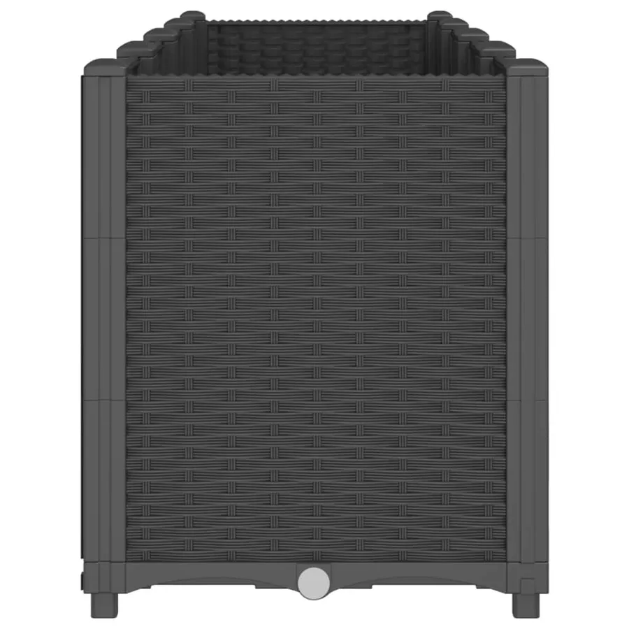 Jardinière noir 160x40x53 cm polypropylène - 4