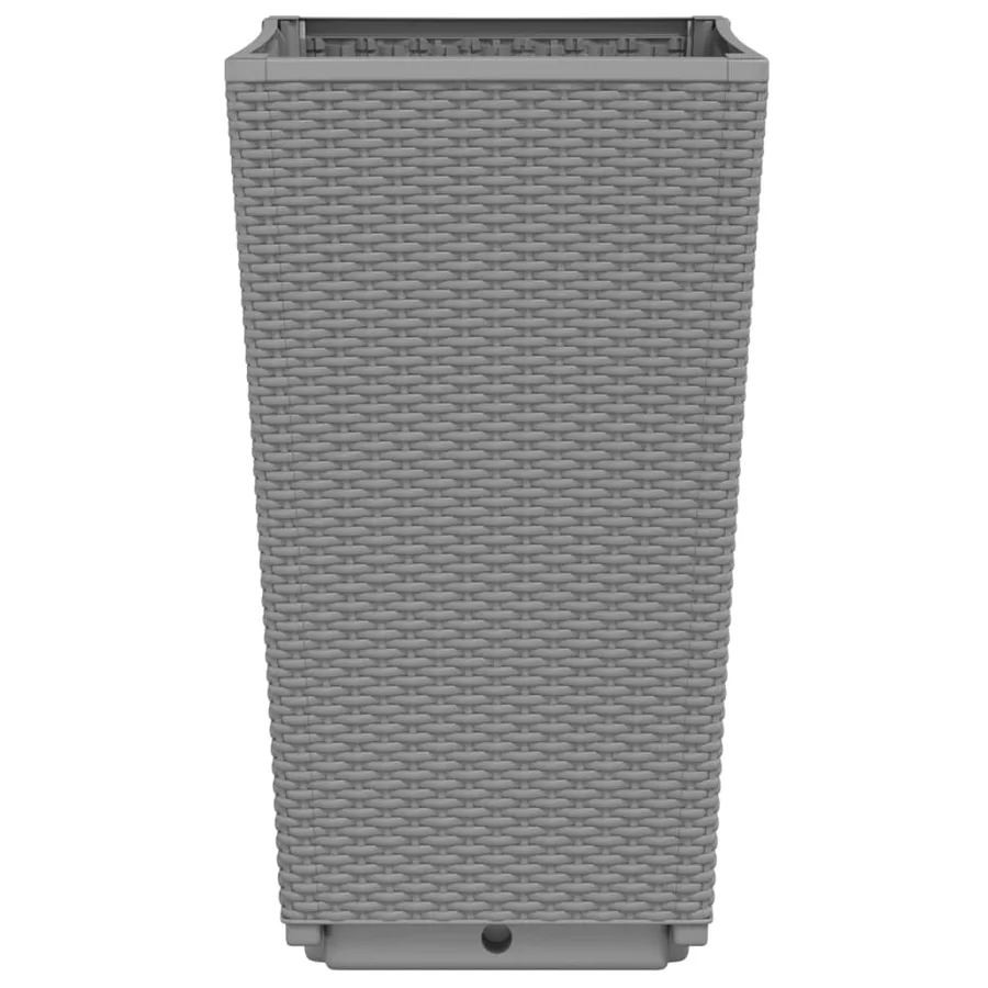 Jardinières 2 pcs gris clair 32,5x32,5x57 cm polypropylène - 5
