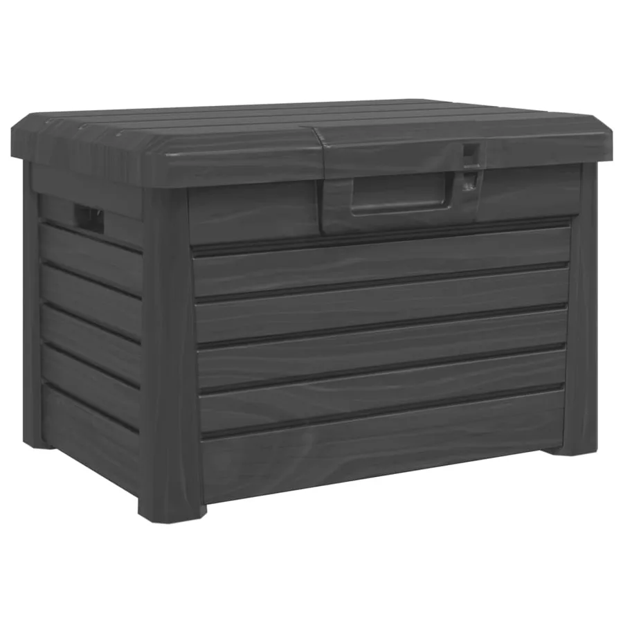 Boîte à coussins d'extérieur anthracite polypropylène - 2