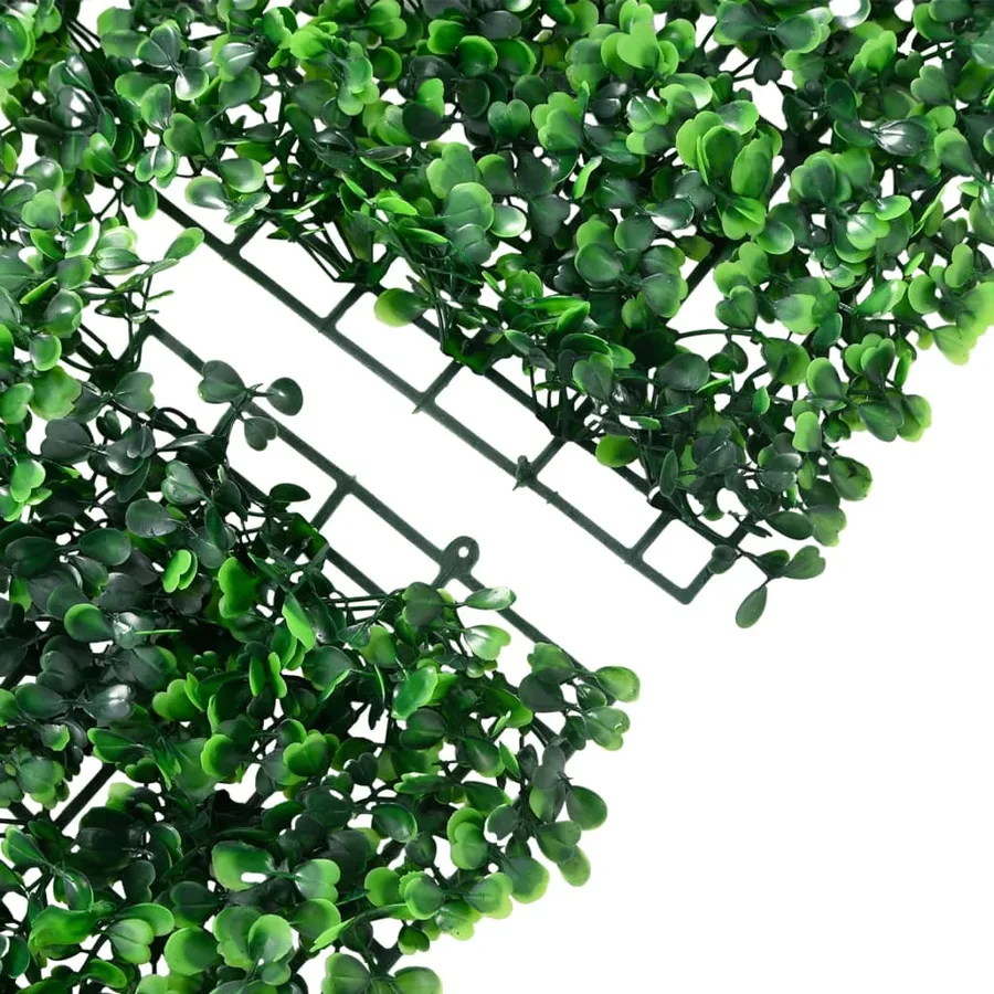 Clôture à feuilles d'arbustes artificiels 24 pcs Vert 40x60 cm - 5