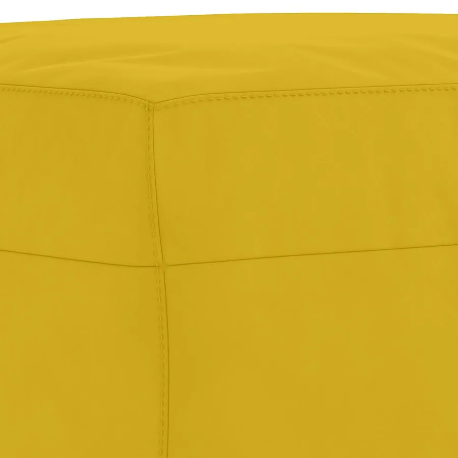 Ensemble de canapés 4 pcs avec coussins Jaune Velours - 8
