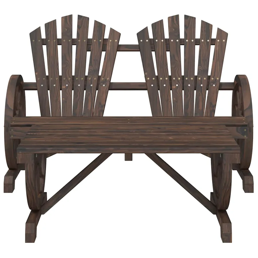 Salon de jardin 4 pcs bois de sapin massif - 5