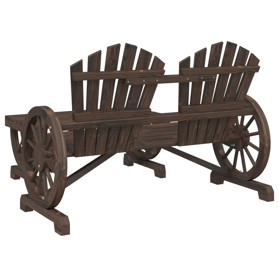 Salon de jardin 4 pcs bois de sapin massif - 7