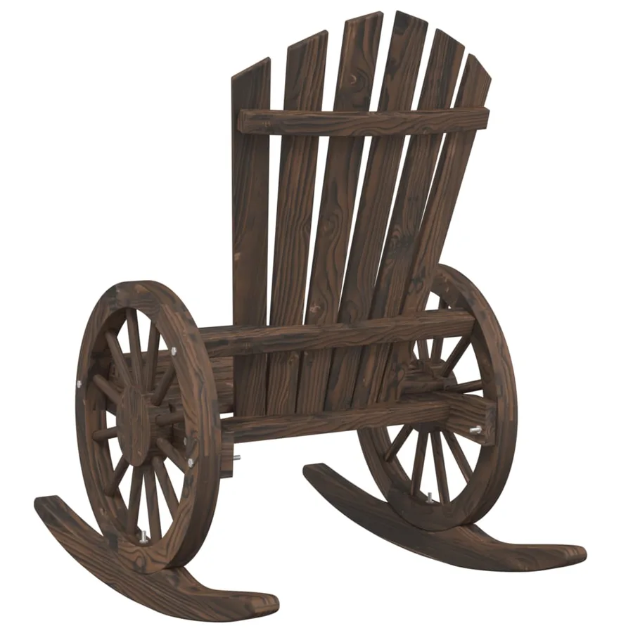 Chaise à bascule Adirondack bois de sapin massif - 6
