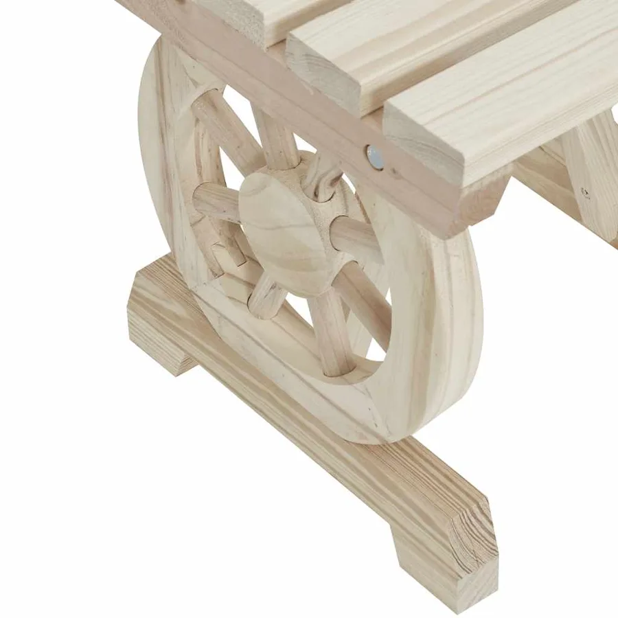 Banc de jardin 115 cm bois de sapin massif - 7