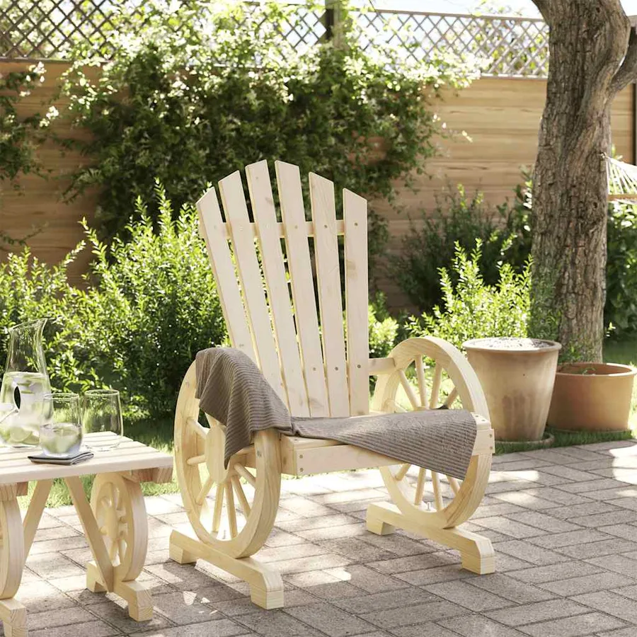 Chaise de jardin Adirondack bois de sapin massif - 3