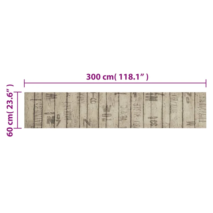 Tapis de cuisine lavable impression de clôture 60x300cm velours - 5