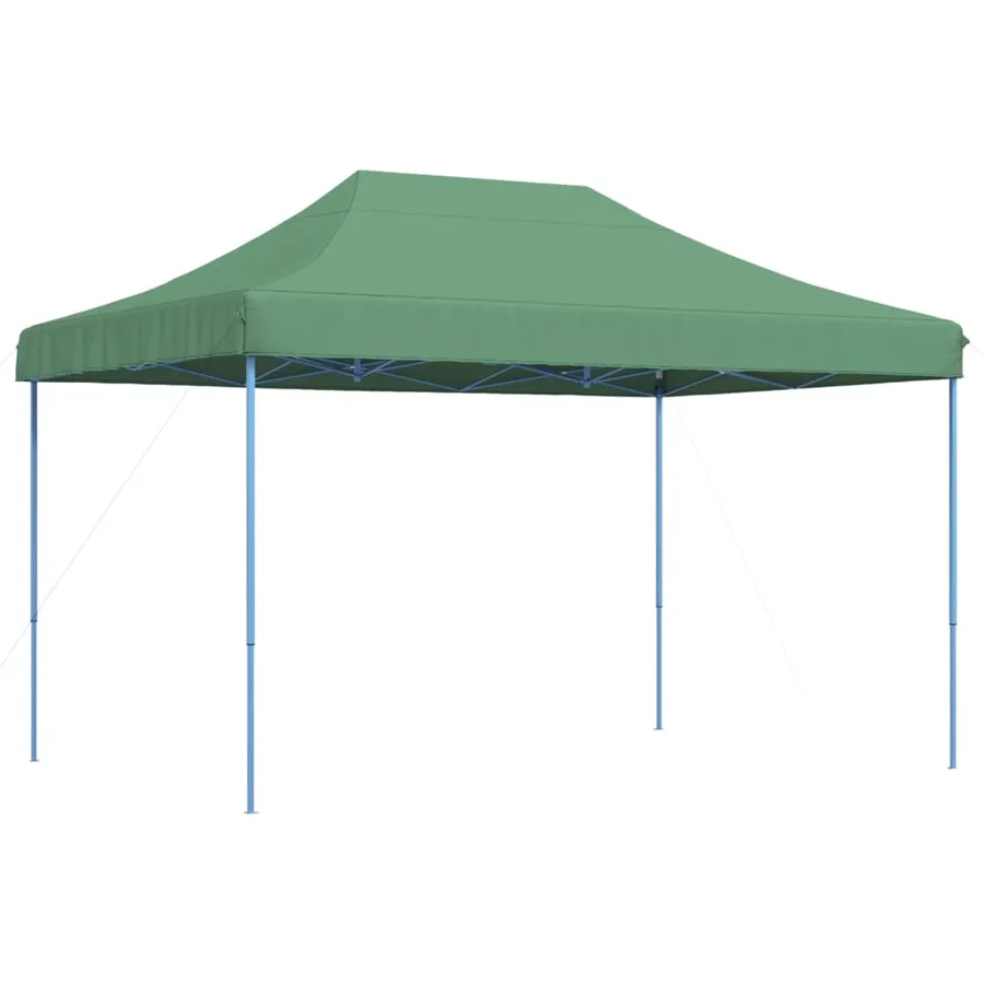Tente de réception pliable escamotable vert 410x279x315 cm - 2