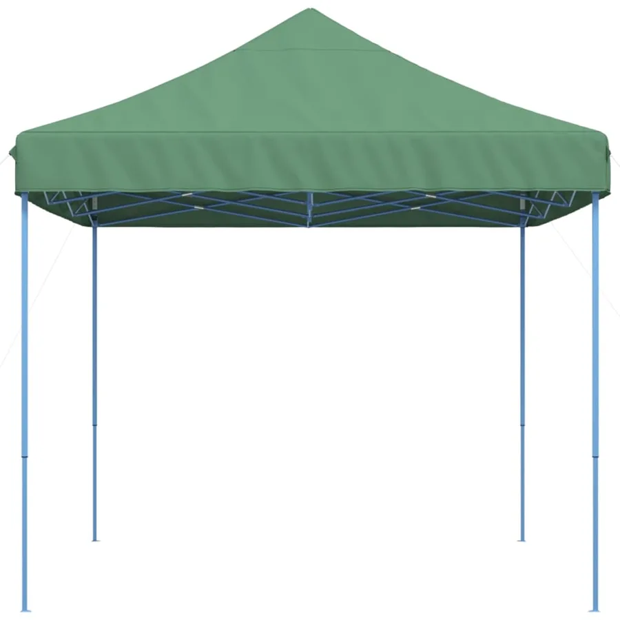 Tente de réception pliable escamotable vert 410x279x315 cm - 4