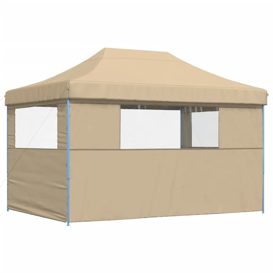 Tente de réception pliable escamotable avec 3 parois latérales - 5