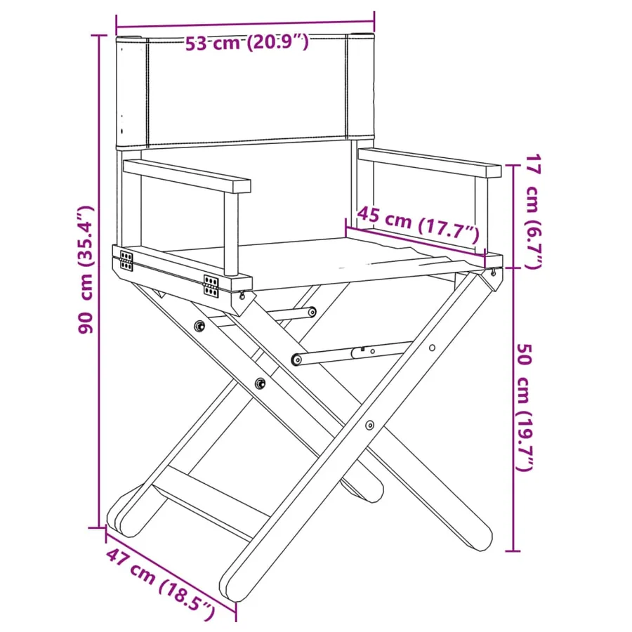 Chaises de jardin pliables lot de 4 blanc crème tissu - 9