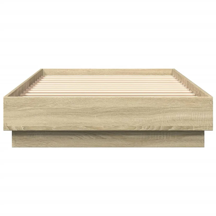 Cadre de lit sans matelas chêne sonoma 90x200 cm - 4